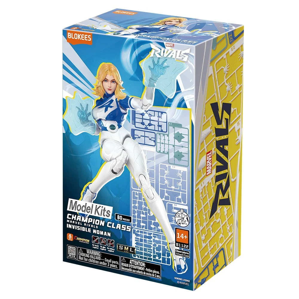 Blokees《Marvel Rivals》組裝模型新作:超萌 Jeff 與隱形女 7 月開賣