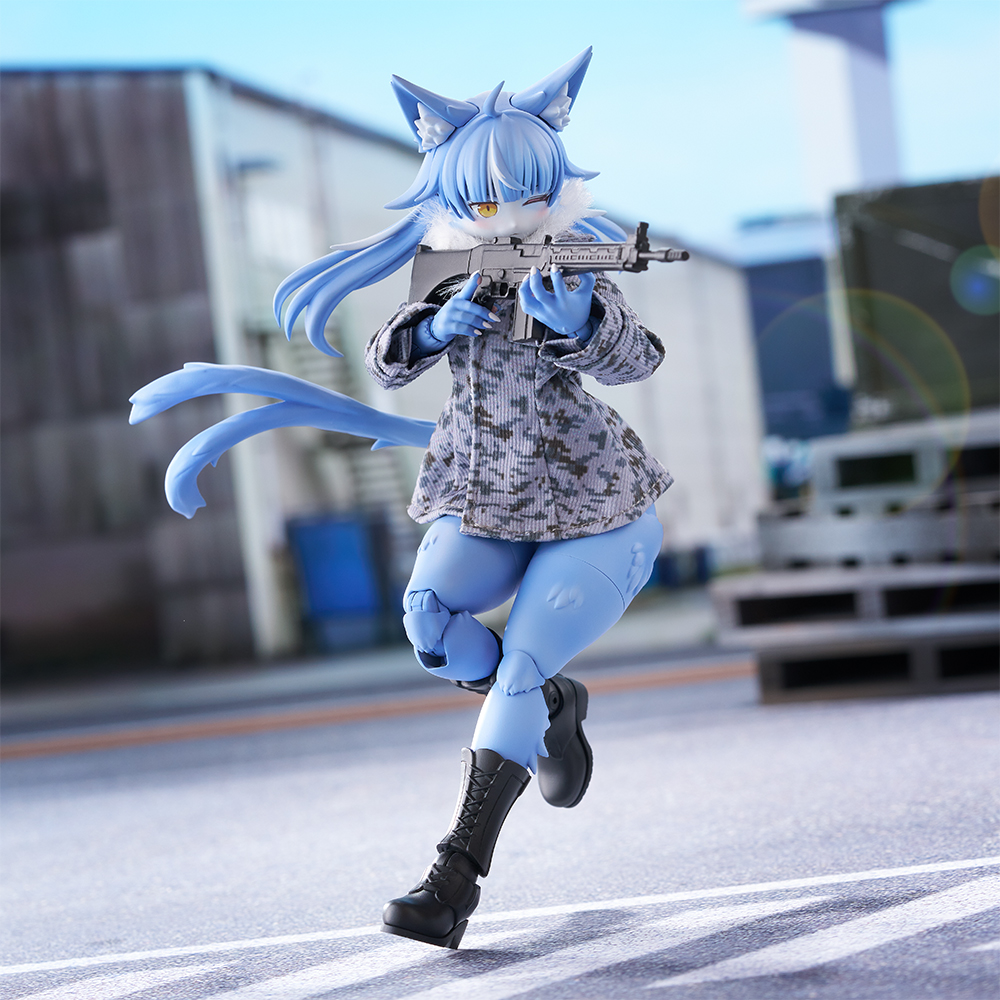 青島文化《おまねこ》軍事獸人模型 12月發售 附數位迷彩圍裙