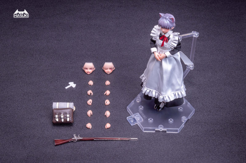 HASUKI「pocket art」女僕銃士 FKEY 今日正式發售!1/12 布製服飾可動人偶,官方加碼贈送延期補償特典 25 HASUKI「pocket art」女僕銃士 FKEY 今日正式發售!1/12 布製服飾可動人偶,官方加碼贈送延期補償特典