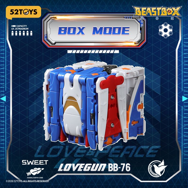 52TOYS 變形玩具新作 BEASTBOX BB-76 LOVEGUN 亮相:和平鴿化身強悍左輪手槍 3 52TOYS 變形玩具新作 BEASTBOX BB-76 LOVEGUN 亮相:和平鴿化身強悍左輪手槍