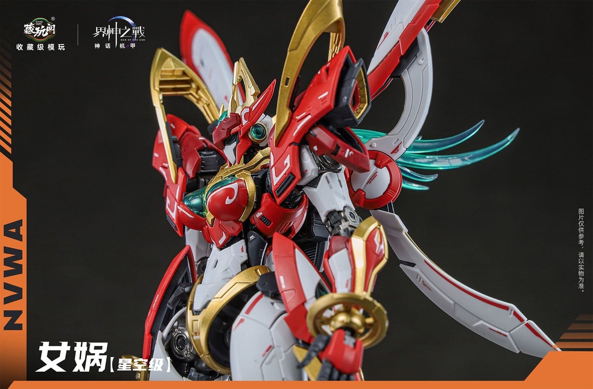 CANG-TOYS《界神之戰》女媧模型 2026 年發售,合金內構支援三段變形