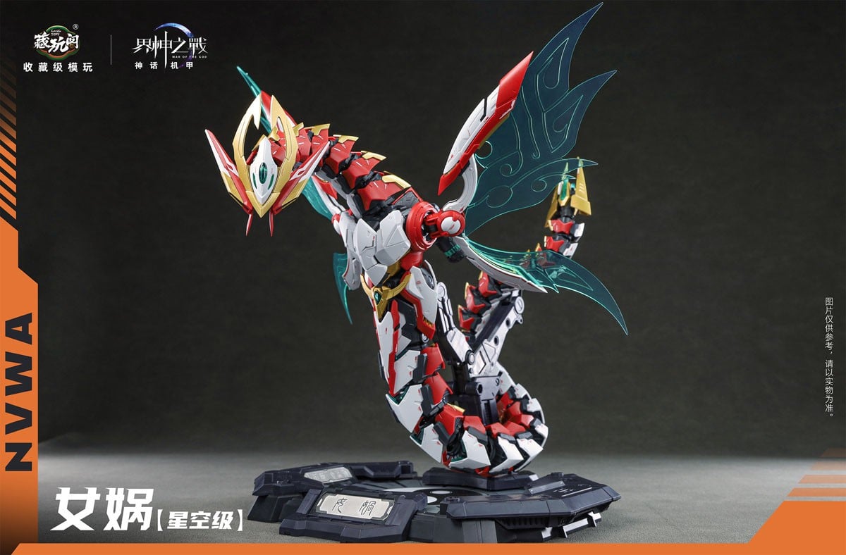 CANG-TOYS《界神之戰》女媧模型 2026 年發售,合金內構支援三段變形