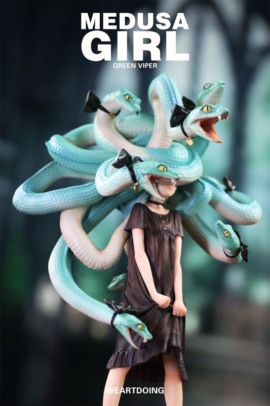 展現神祕美感!WE ART DOING「Medusa Girl」原創少女模型兩款配色同步預購