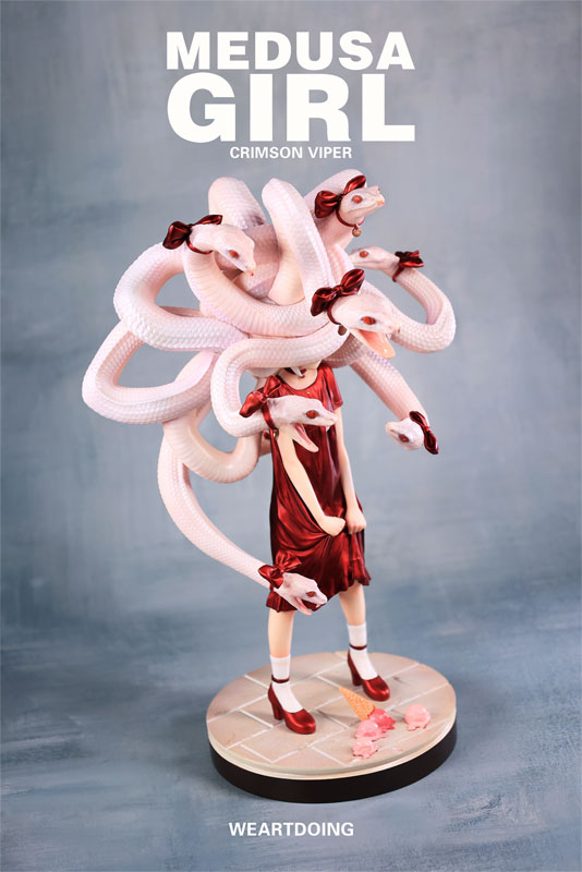 展現神祕美感!WE ART DOING「Medusa Girl」原創少女模型兩款配色同步預購