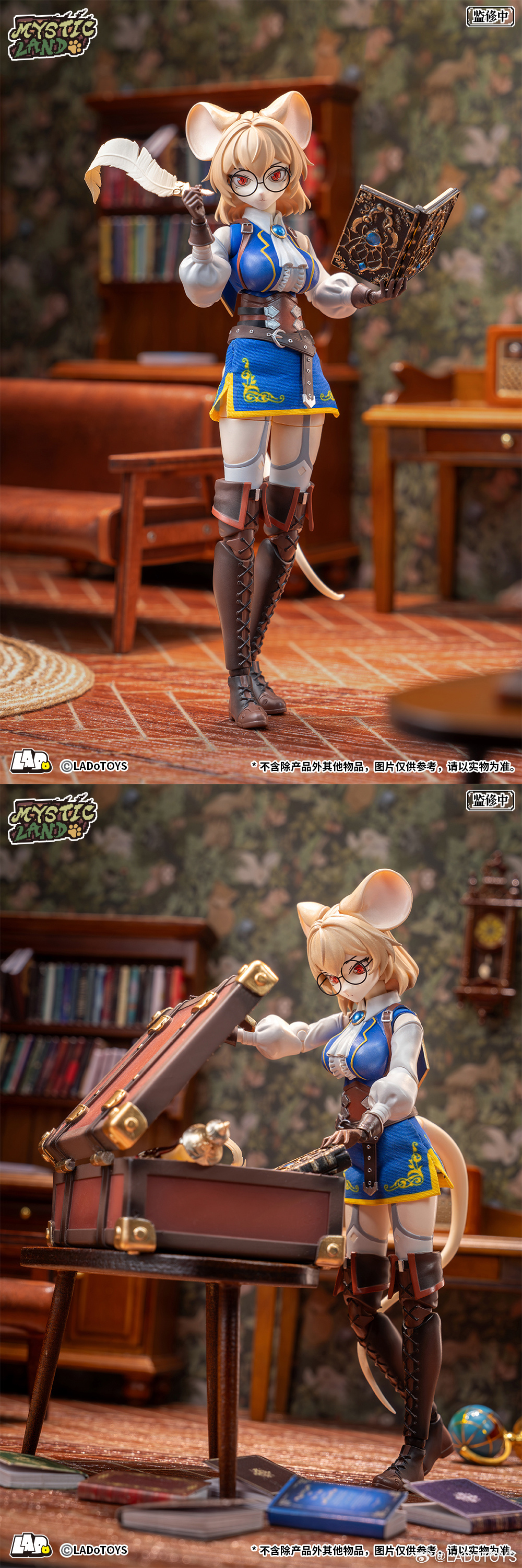 獸耳娘研究員登場!LADoTOYS「魔法大陸」Margaret 1/12 可動模型彩色原型首度公開 1 Margaret 研究員 ver. 彩色原型