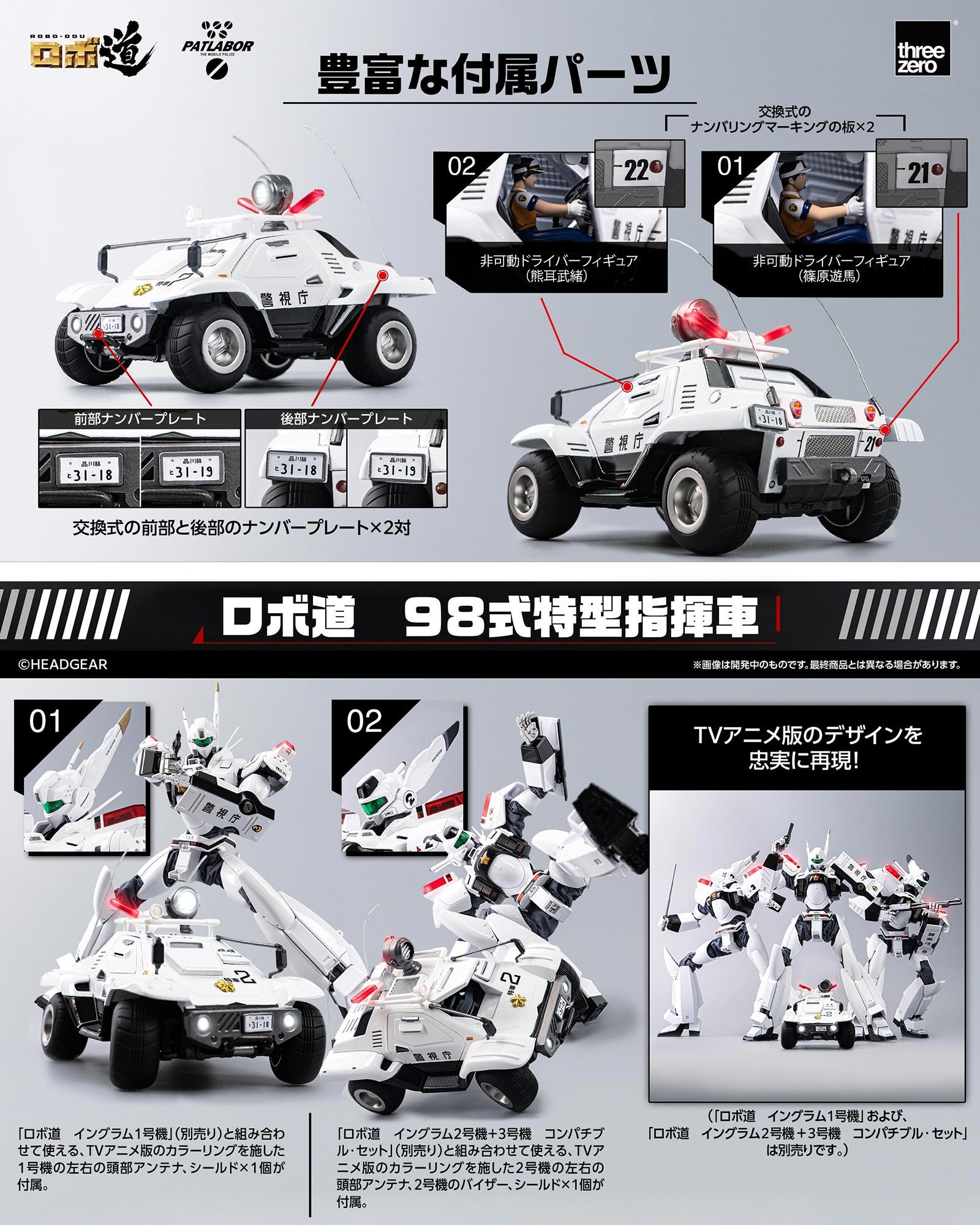 《機動警察Patlabor》ROBO道 98式特型指揮車模型 2026年4月23日開放預購 21 《機動警察Patlabor》ROBO道 98式特型指揮車模型 2026年4月23日開放預購