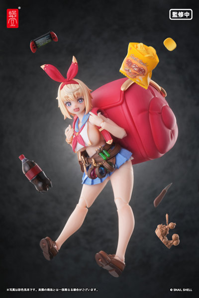 蝸之殼看板娘「小蝸」參戰!1/12 可動模型「冒險者 Snail」預購起跑,特色眼部眉毛連動與「大容量」龜殼收納 1 蝸之殼看板娘「小蝸」參戰!1/12 可動模型「冒險者 Snail」預購起跑,特色眼部眉毛連動與「大容量」龜殼收納