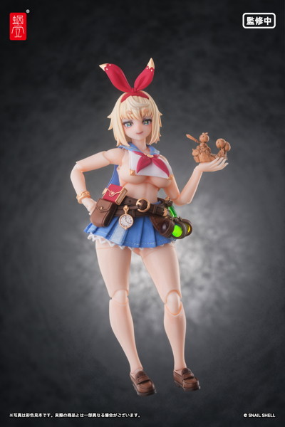 蝸之殼看板娘「小蝸」參戰!1/12 可動模型「冒險者 Snail」預購起跑,特色眼部眉毛連動與「大容量」龜殼收納 2 蝸之殼看板娘「小蝸」參戰!1/12 可動模型「冒險者 Snail」預購起跑,特色眼部眉毛連動與「大容量」龜殼收納