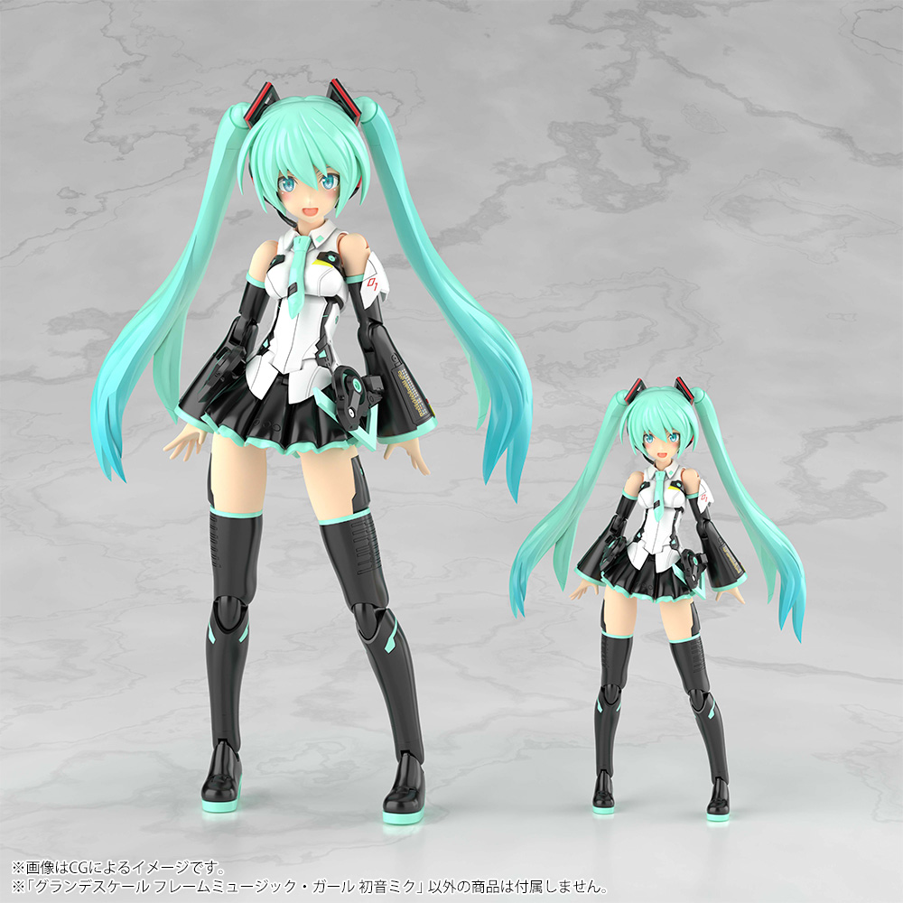25公分大規格!壽屋「Grande Scale Frame Music Girl 初音未來」組裝模型開放預約 4 25公分大規格!壽屋「Grande Scale Frame Music Girl 初音未來」組裝模型開放預約