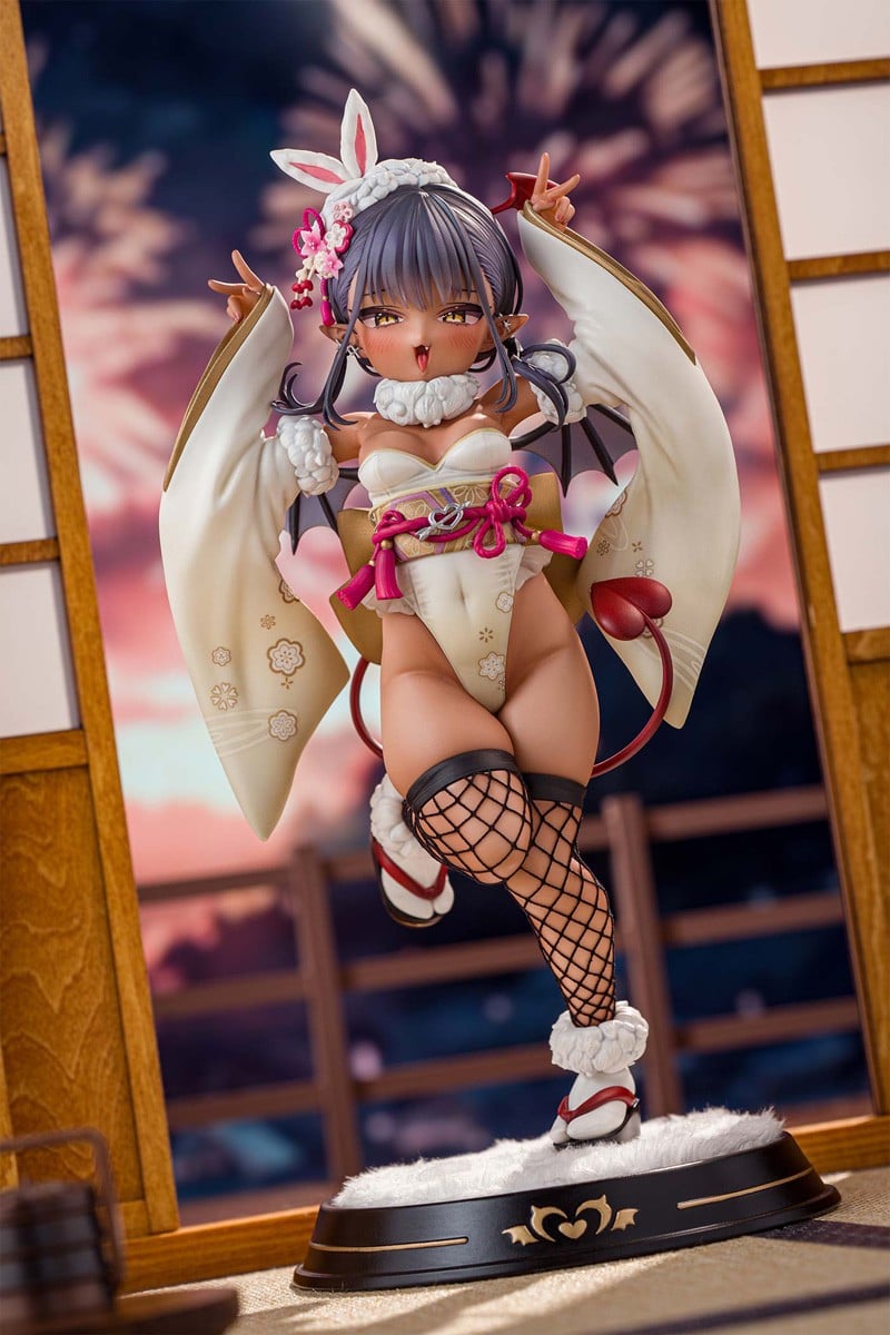 Kiwi Toys「褐色魅魔 振袖兔女郎」美少女模型開放預購 雙版本同步登場 5 Kiwi Toys「褐色魅魔 振袖兔女郎」美少女模型開放預購 雙版本同步登場