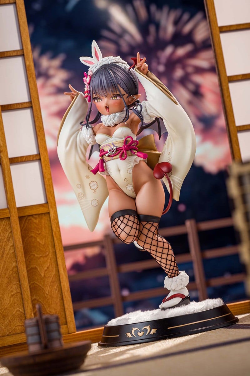 Kiwi Toys「褐色魅魔 振袖兔女郎」美少女模型開放預購 雙版本同步登場 6 Kiwi Toys「褐色魅魔 振袖兔女郎」美少女模型開放預購 雙版本同步登場