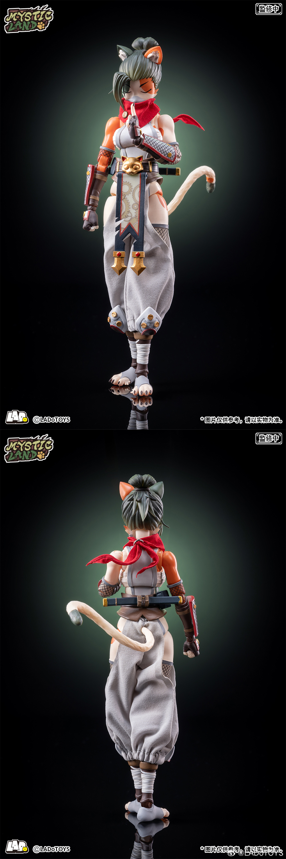 忍者獸娘降臨!LADoTOYS「トニア忍者スタイル」1/12 可動人偶原型公開 4 忍者獸娘降臨!LADoTOYS「トニア忍者スタイル」1/12 可動人偶原型公開