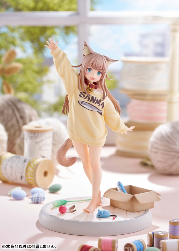 《我家貓咪是可愛女孩子》黃豆粉玩耍版模型今日開售 AmiAmi 限定版附贈叼魚臉 11 《我家貓咪是可愛女孩子》黃豆粉玩耍版模型今日開售 AmiAmi 限定版附贈叼魚臉