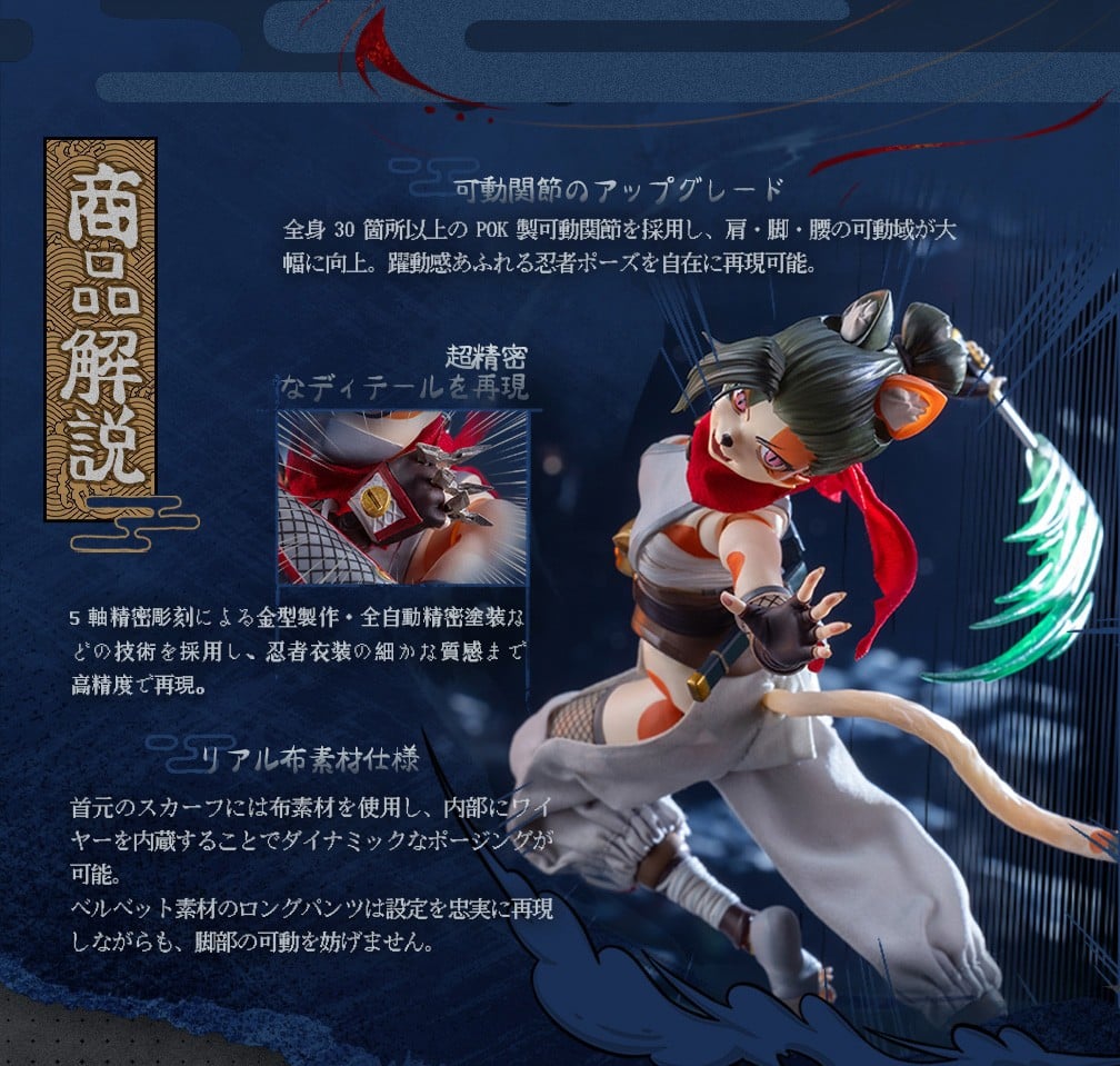獸人系美少女登場!LADo TOYS「Tonia 忍者 Ver.」1/12 可動人偶正式預約 5 獸人系美少女登場!LADo TOYS「Tonia 忍者 Ver.」1/12 可動人偶正式預約