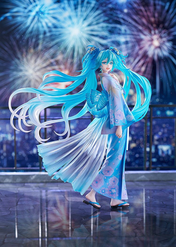 GSC推出《初音未來》花火浴衣模型 1/7比例透明髮絲展現16周年夢幻感 1 GSC推出《初音未來》花火浴衣模型 1/7比例透明髮絲展現16周年夢幻感