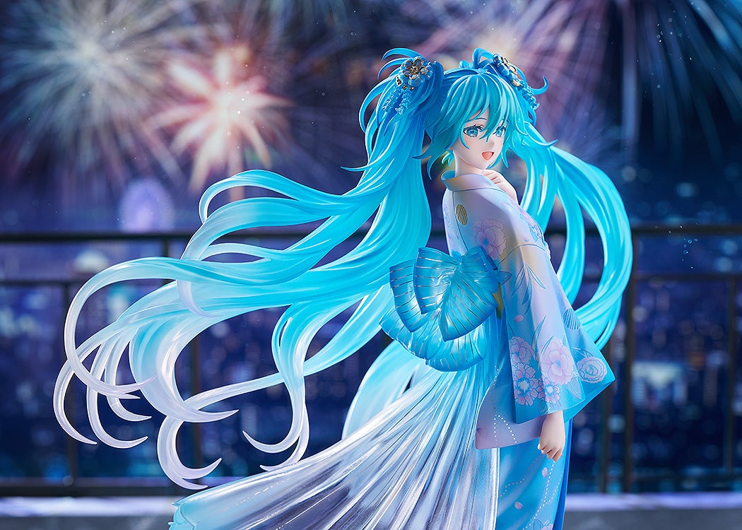 GSC推出《初音未來》花火浴衣模型 1/7比例透明髮絲展現16周年夢幻感 3 GSC推出《初音未來》花火浴衣模型 1/7比例透明髮絲展現16周年夢幻感