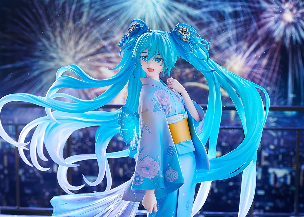 GSC推出《初音未來》花火浴衣模型 1/7比例透明髮絲展現16周年夢幻感 4 GSC推出《初音未來》花火浴衣模型 1/7比例透明髮絲展現16周年夢幻感