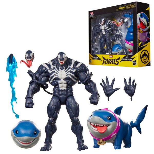 Hasbro《Marvel Rivals》人偶 蜘蛛人、猛毒與小鯊魚Jeff實體化 2026年出貨