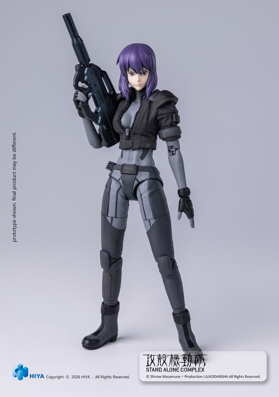 HIYA TOYS《攻殼機動隊》草薙素子模型 附布夾克與斷臂件