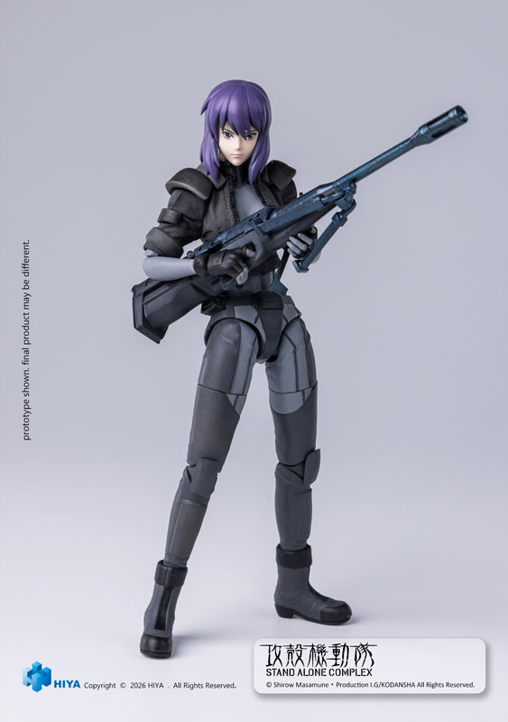 HIYA TOYS《攻殼機動隊》草薙素子模型 附布夾克與斷臂件