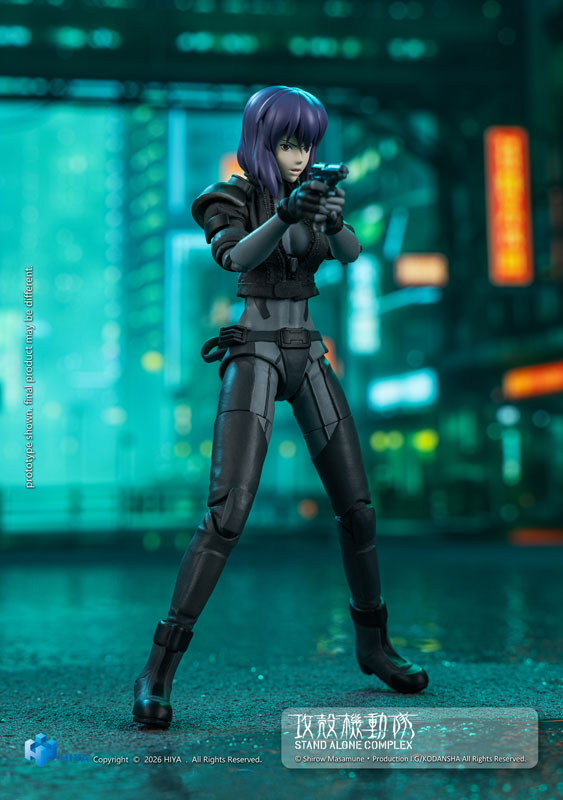 HIYA TOYS《攻殼機動隊》草薙素子模型 附布夾克與斷臂件