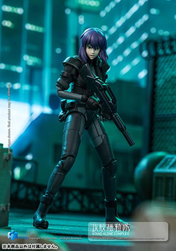 HIYA TOYS《攻殼機動隊》草薙素子模型 附布夾克與斷臂件