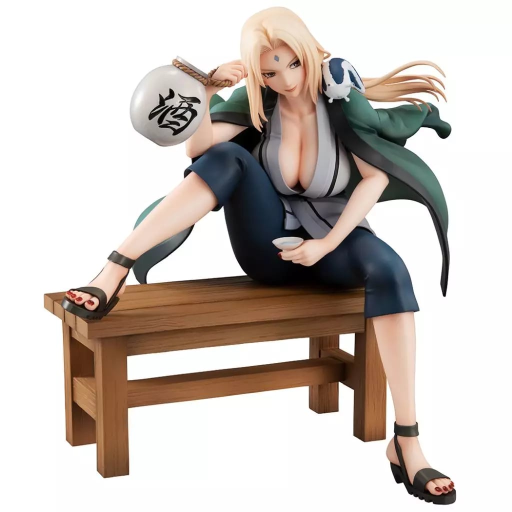 MegaHouse《火影忍者》綱手微醺模型再販 附小蛞蝓配件