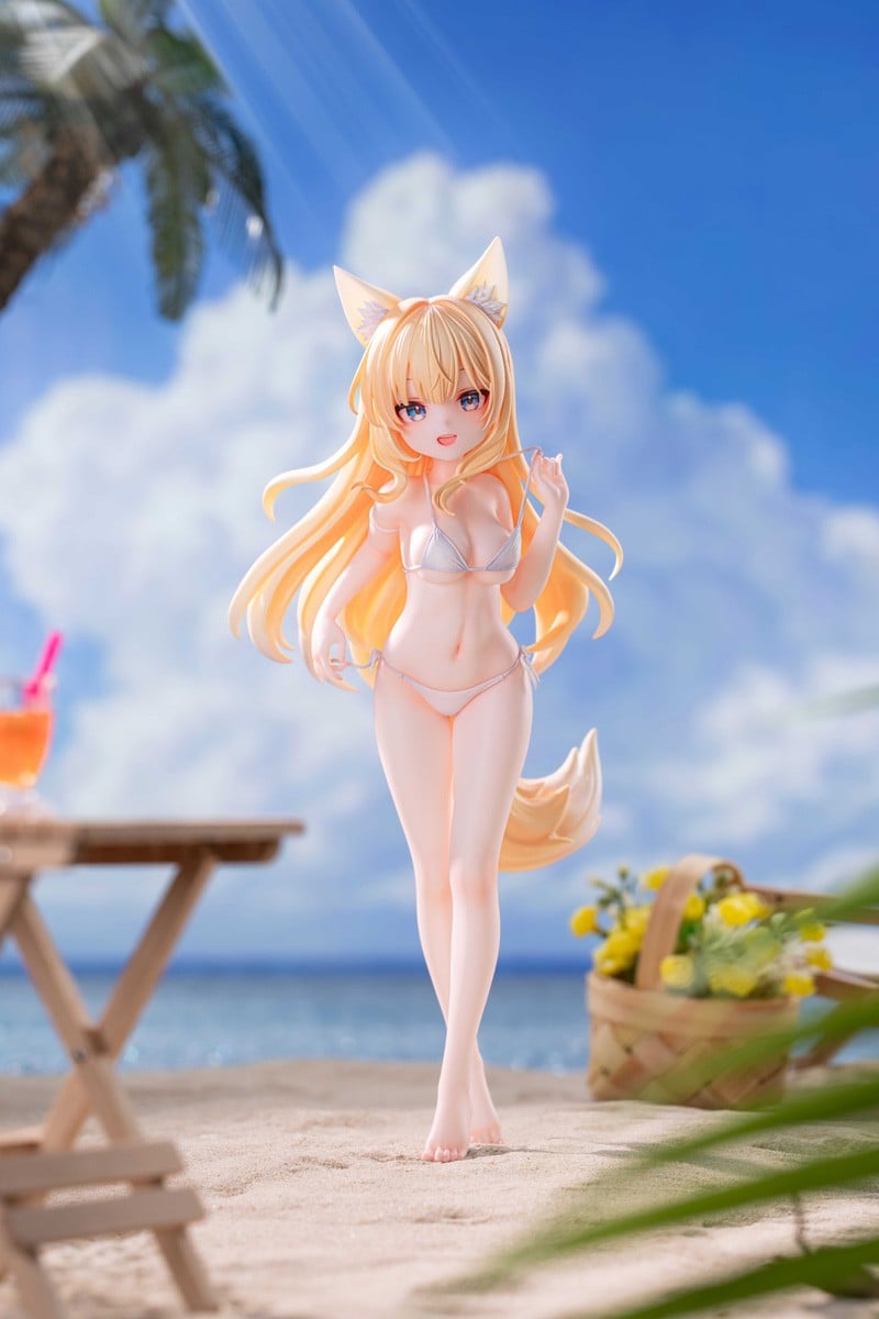 星萝馆原創美少女「yoyo 海邊假期」1/7 模型預購開始 加碼附贈白絲襪特典