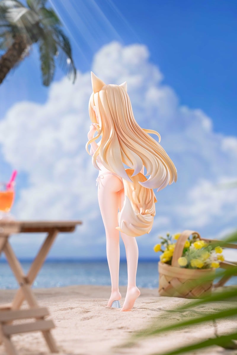 星萝馆原創美少女「yoyo 海邊假期」1/7 模型預購開始 加碼附贈白絲襪特典