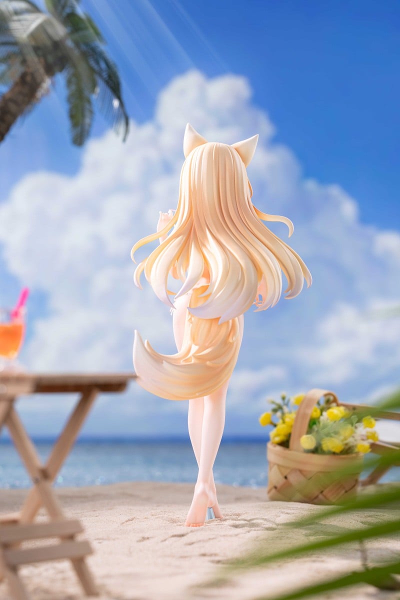 星萝馆原創美少女「yoyo 海邊假期」1/7 模型預購開始 加碼附贈白絲襪特典