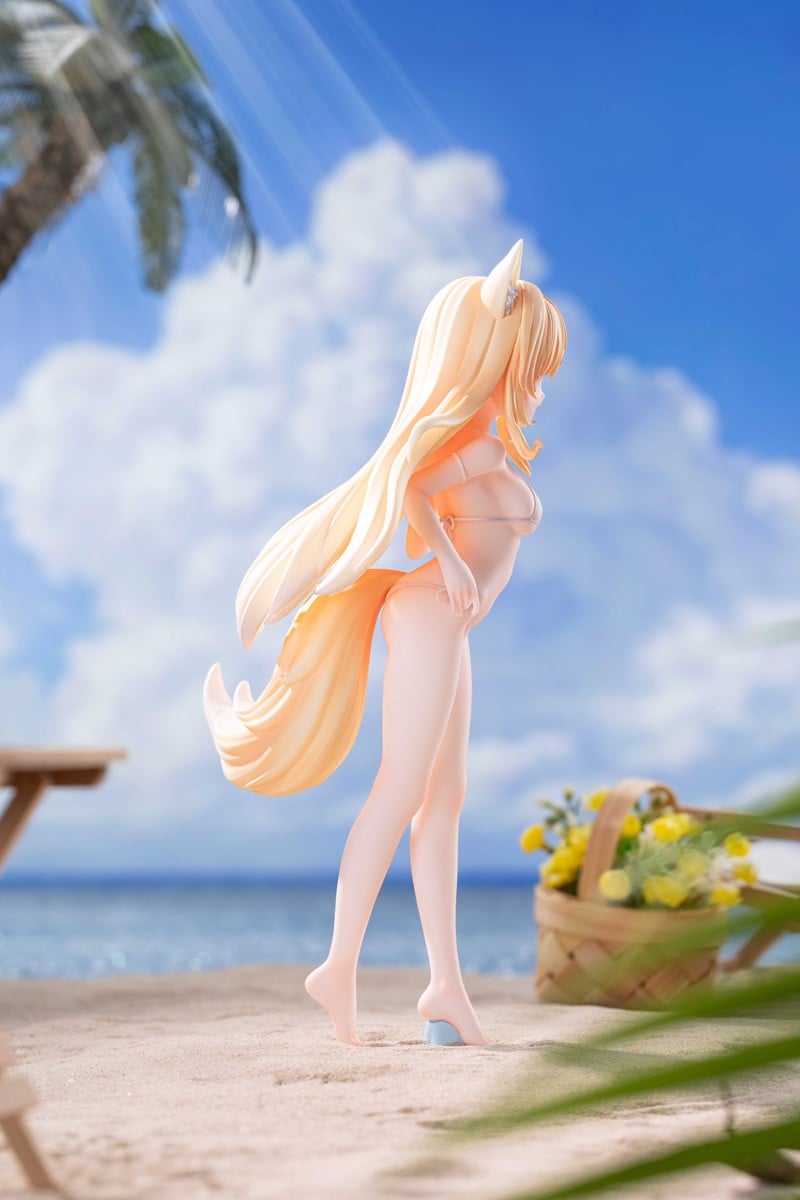 星萝馆原創美少女「yoyo 海邊假期」1/7 模型預購開始 加碼附贈白絲襪特典