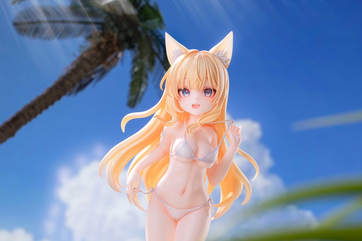 星萝馆原創美少女「yoyo 海邊假期」1/7 模型預購開始 加碼附贈白絲襪特典