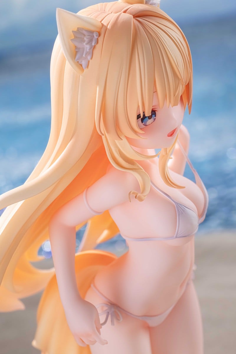 星萝馆原創美少女「yoyo 海邊假期」1/7 模型預購開始 加碼附贈白絲襪特典