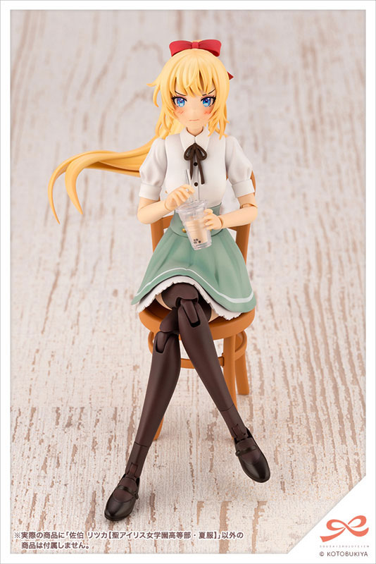 壽屋《創彩少女庭園》佐伯律花夏服 7月17日再販 內附三款髮型零件可與女神裝置混搭