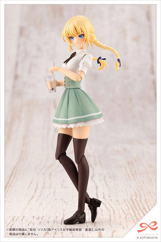 壽屋《創彩少女庭園》佐伯律花夏服 7月17日再販 內附三款髮型零件可與女神裝置混搭