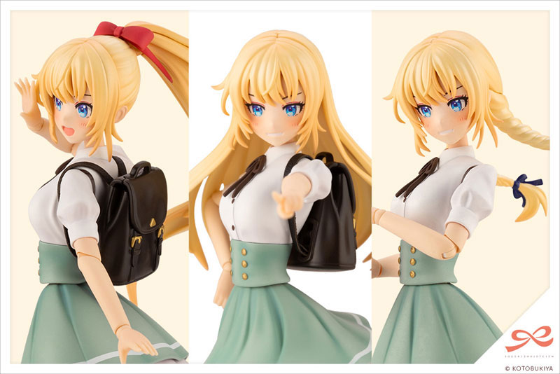 壽屋《創彩少女庭園》佐伯律花夏服 7月17日再販 內附三款髮型零件可與女神裝置混搭