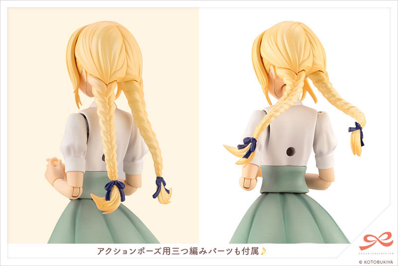 壽屋《創彩少女庭園》佐伯律花夏服 7月17日再販 內附三款髮型零件可與女神裝置混搭