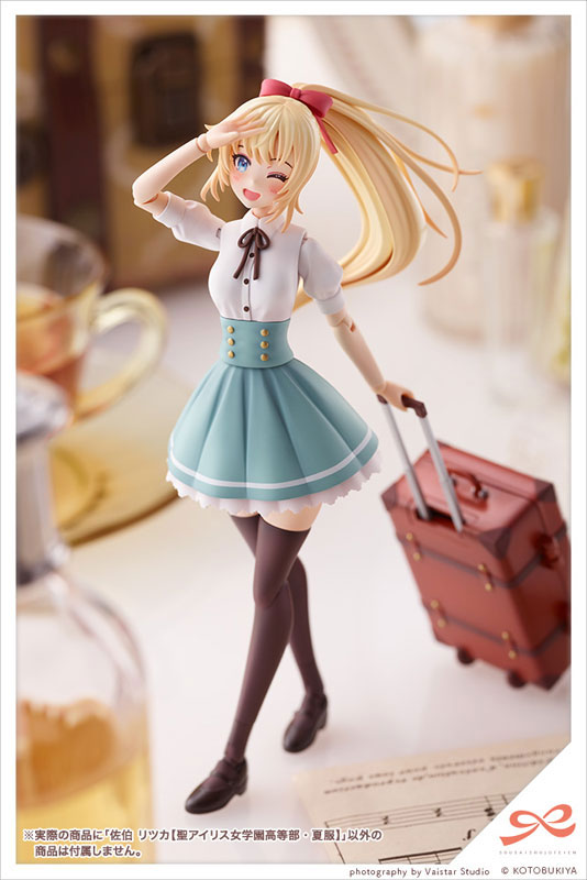 壽屋《創彩少女庭園》佐伯律花夏服 7月17日再販 內附三款髮型零件可與女神裝置混搭