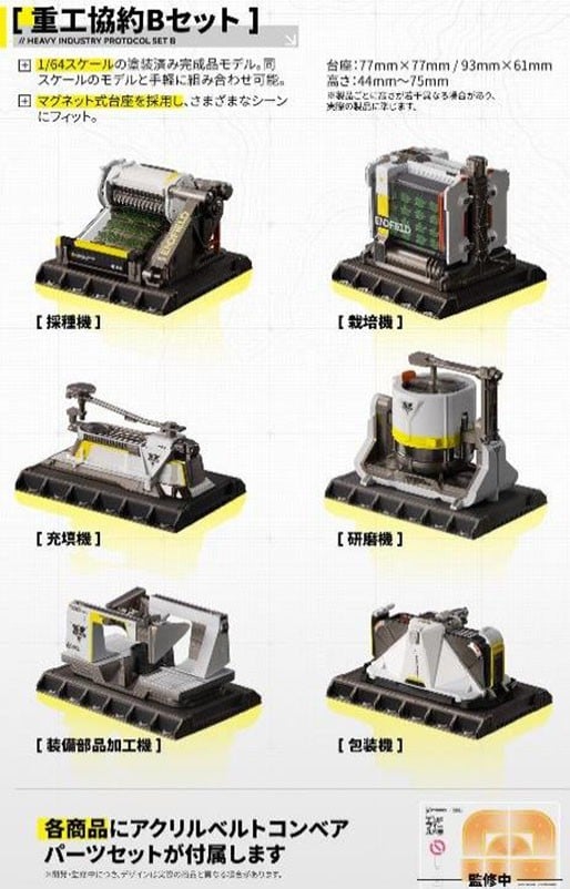 《明日方舟:終末地》星環重工推出 1/64 基建系列模型 協約核心與自動化產線 2026 年發售