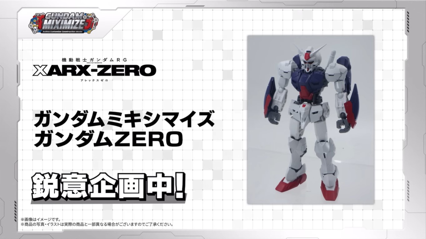 《RG XARX-ZERO》立體化 組裝模型與可動完成品開發
