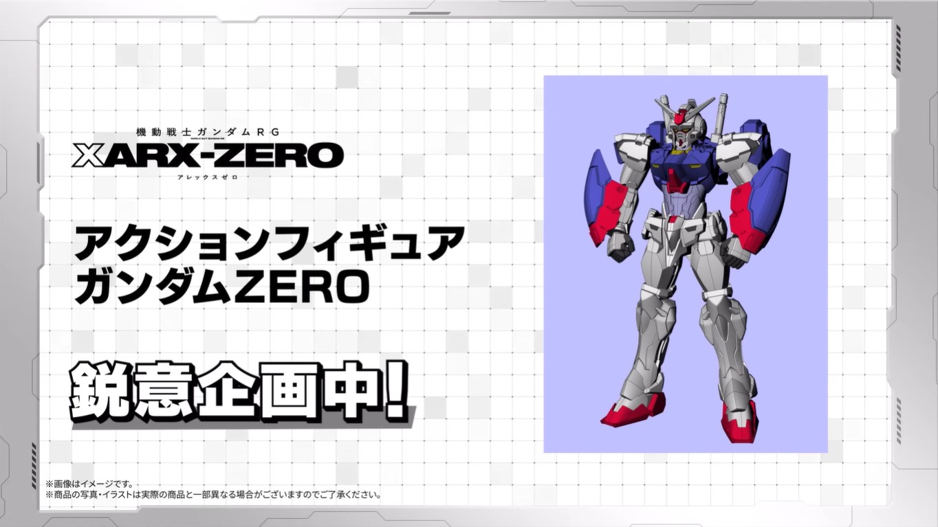 《RG XARX-ZERO》立體化 組裝模型與可動完成品開發