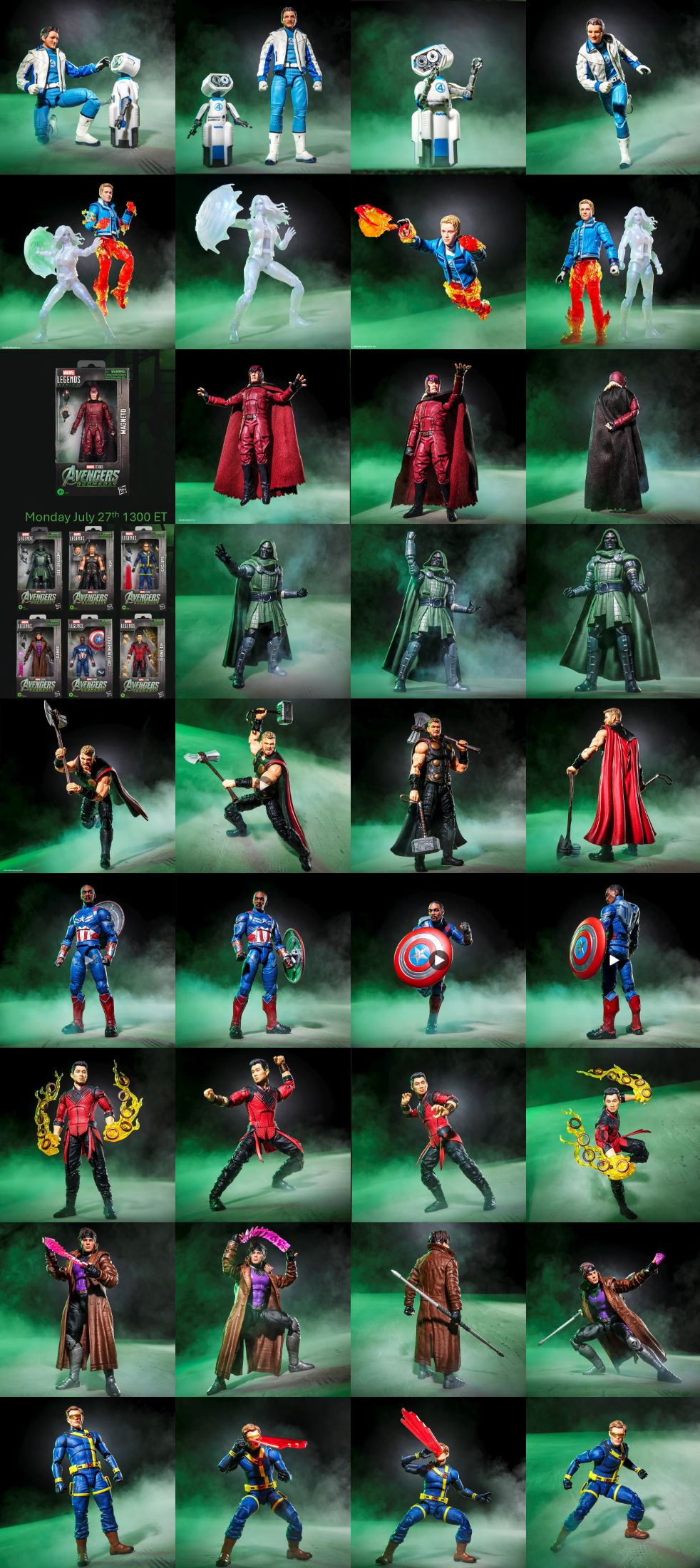 Hasbro 揭曉《Avengers: Doomsday》Marvel Legends 系列 6 吋人偶 驚奇四超人與 Doctor Doom 全數集結