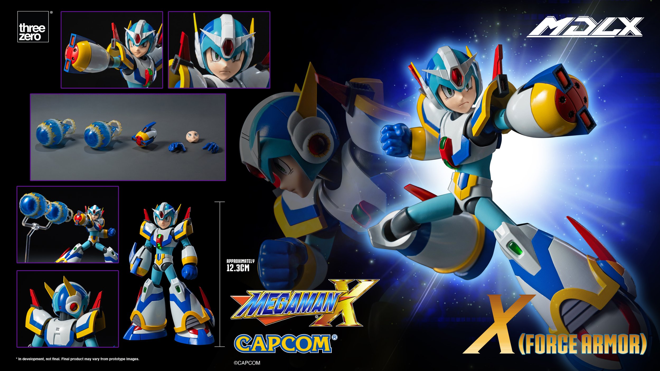 threezero《洛克人 X》MDLX 第四裝甲原型曝光 腳部磁鐵重現經典攀牆