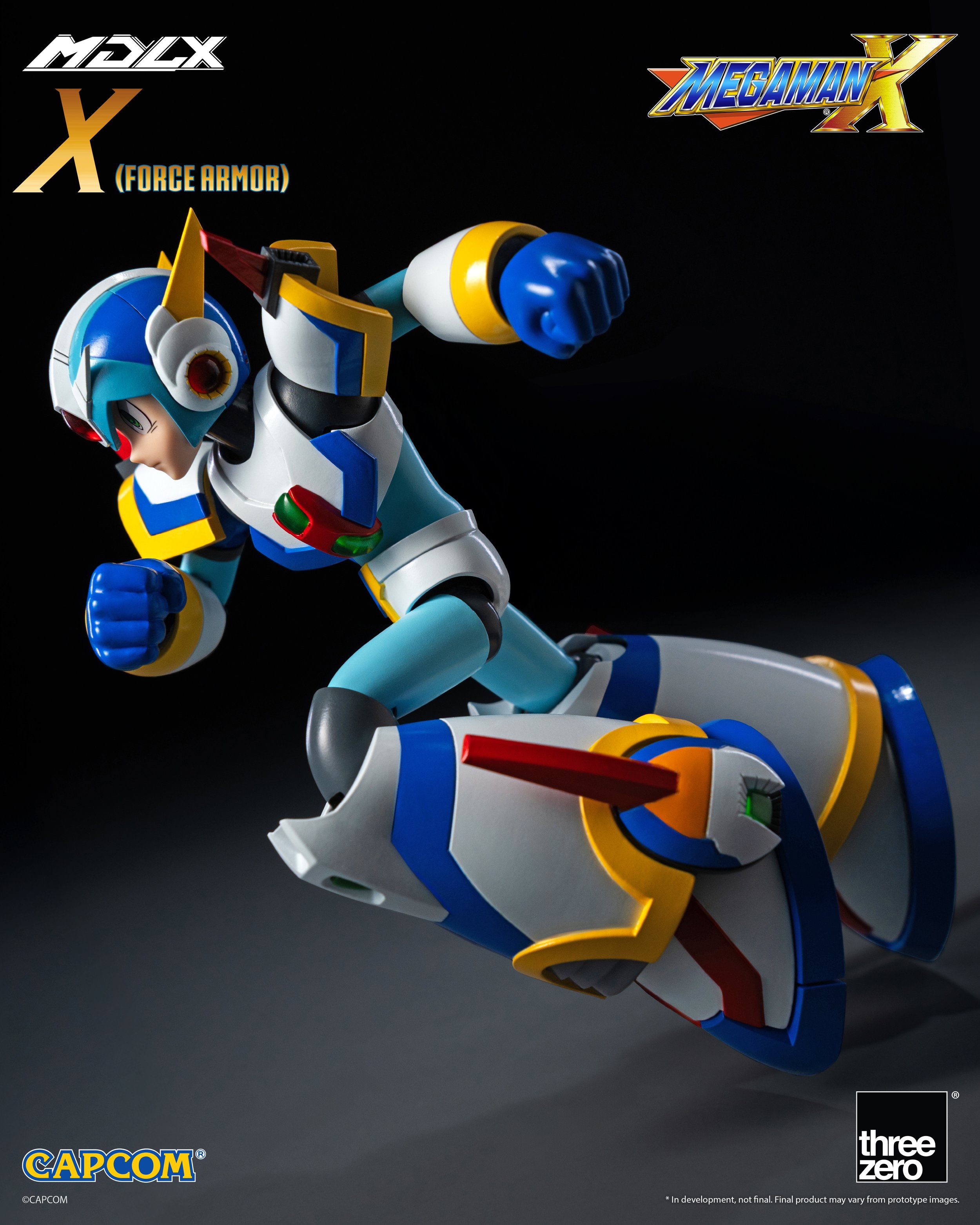 threezero《洛克人 X》MDLX 第四裝甲原型曝光 腳部磁鐵重現經典攀牆
