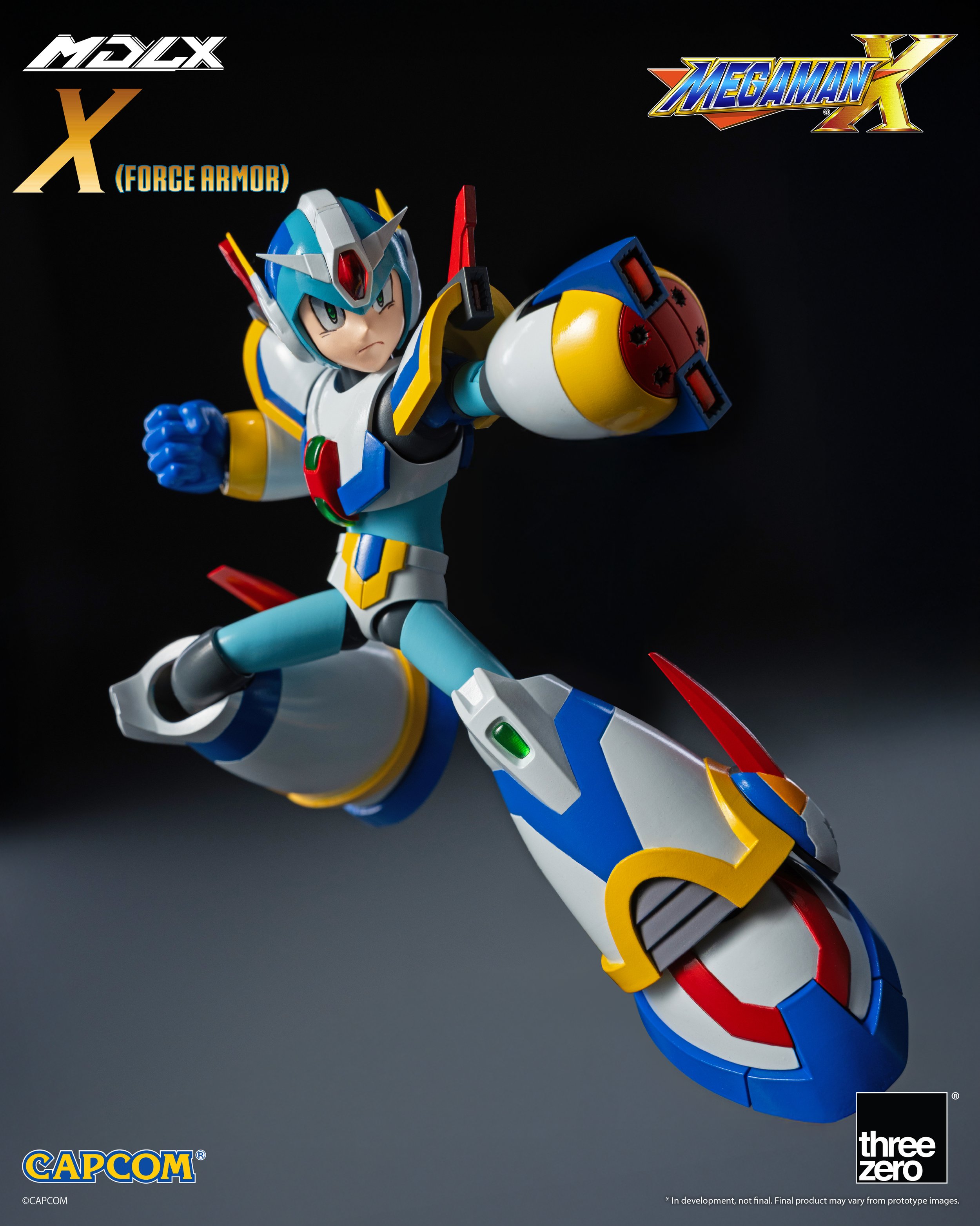threezero《洛克人 X》MDLX 第四裝甲原型曝光 腳部磁鐵重現經典攀牆
