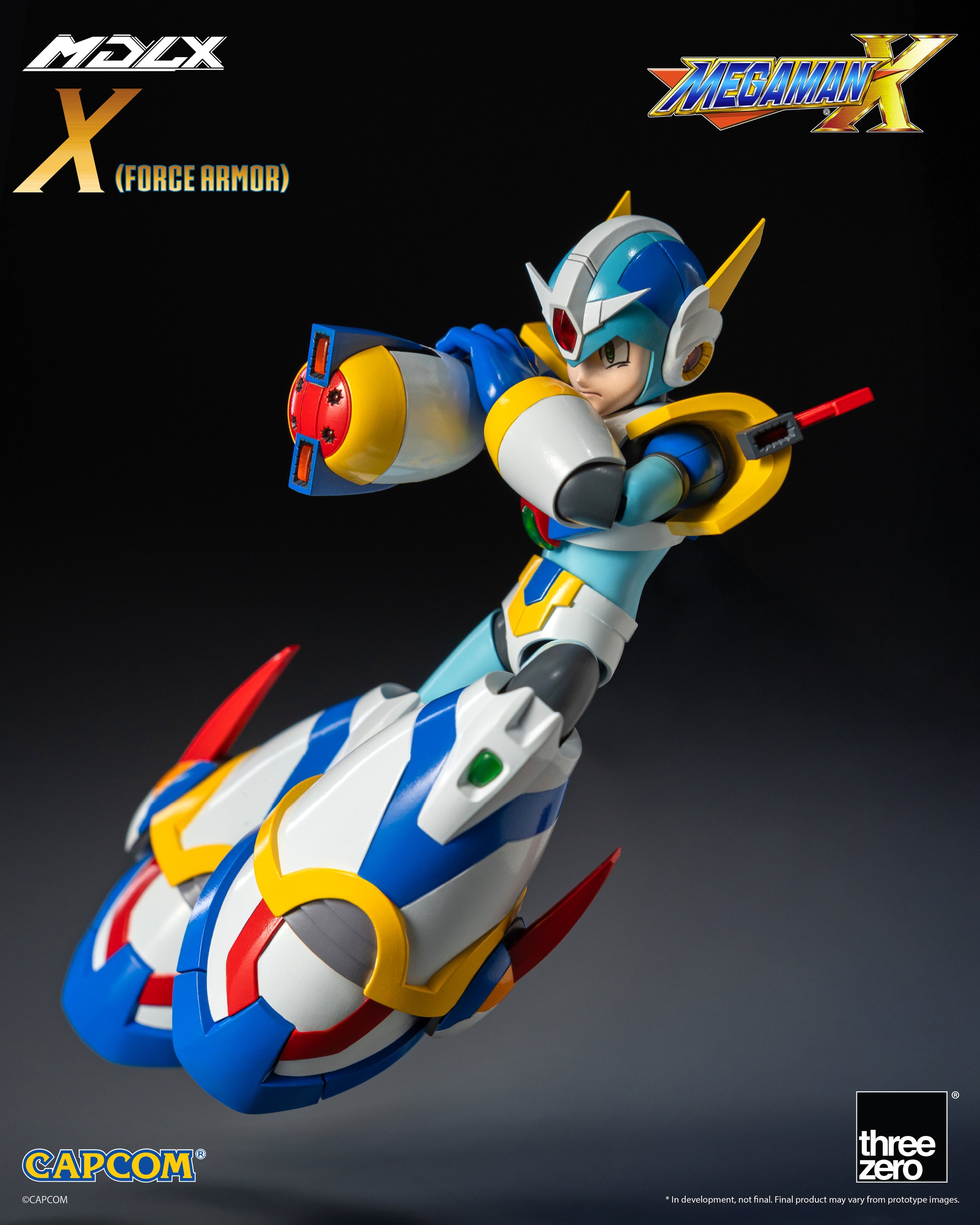 threezero《洛克人 X》MDLX 第四裝甲原型曝光 腳部磁鐵重現經典攀牆