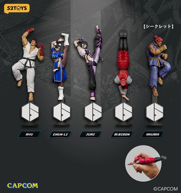 52TOYS 推出《快打旋風 6》立像原子筆 隆與春麗經典姿勢 2027 年開賣