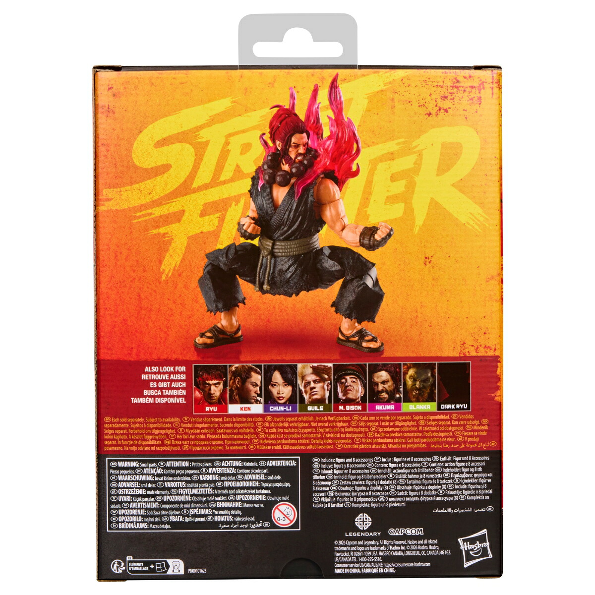 Hasbro Japan 推出《Street Fighter》真人電影版可動人偶,隆、肯、春麗與豪鬼 2026 年 10 月開賣