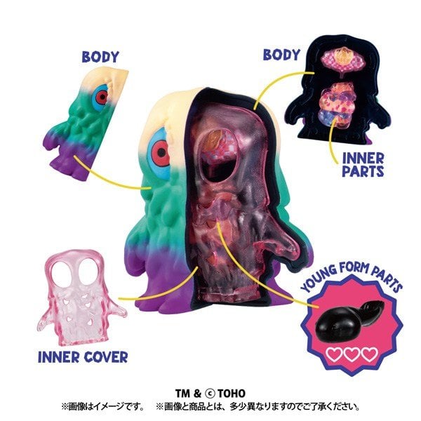 MegaHouse《哥吉拉對黑多拉》盒玩 2027年1月發售 可拆解透視內部