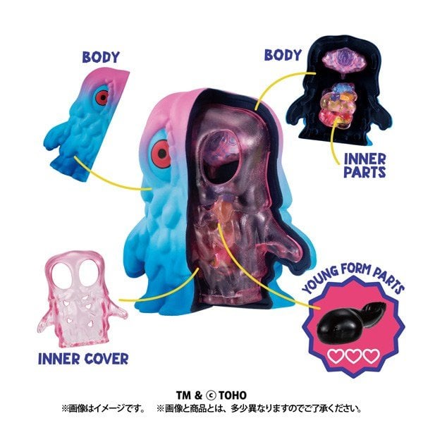 MegaHouse《哥吉拉對黑多拉》盒玩 2027年1月發售 可拆解透視內部